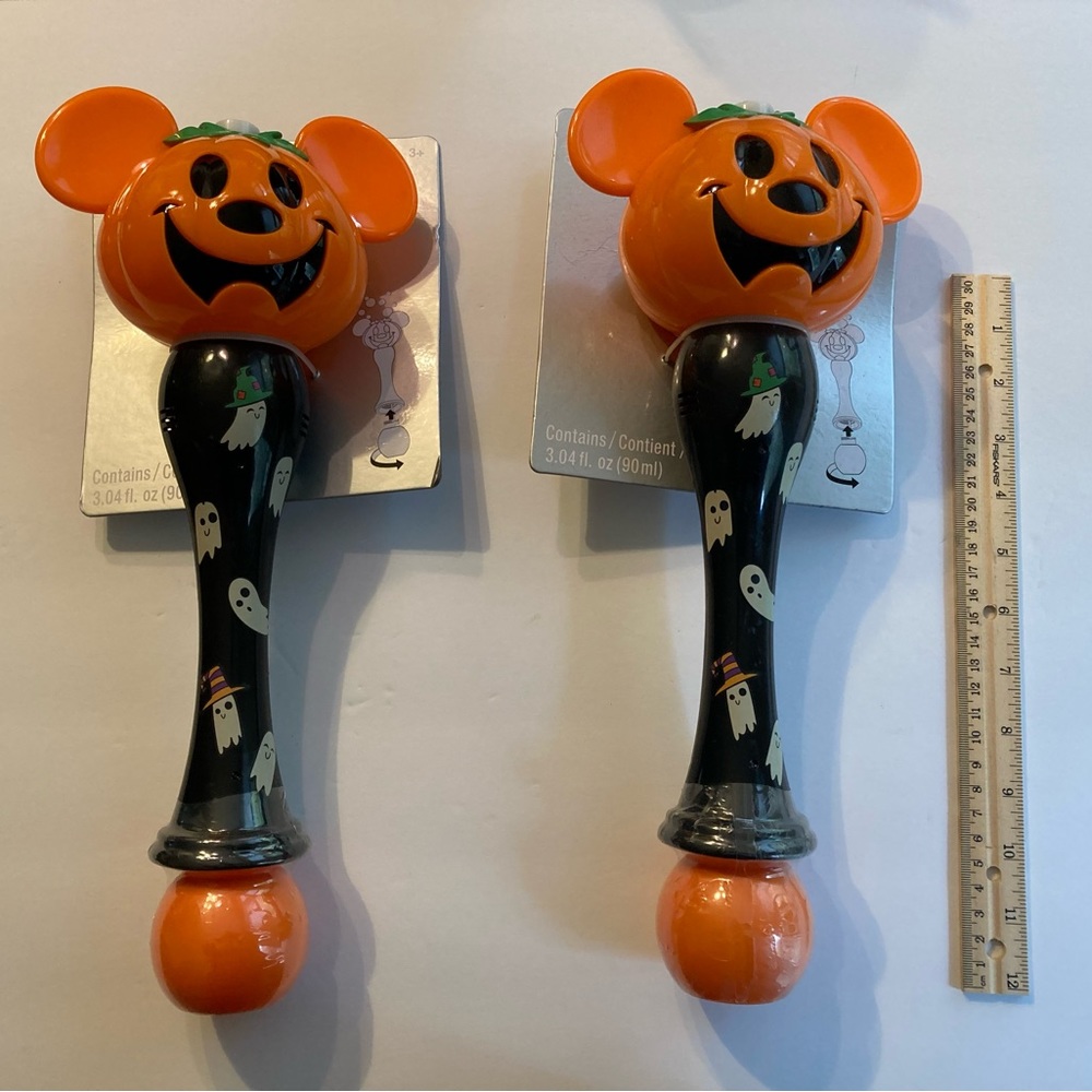 NEW 2022 Mickey Mouse Halloween Jack-o-Lantern Bubble Wand —Bundle two and save!
